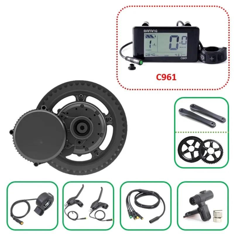 مجموعة محرك الدراجة الكهربائية - مراجعة Mid Drive Motor Kit 52V 1000W وسعره