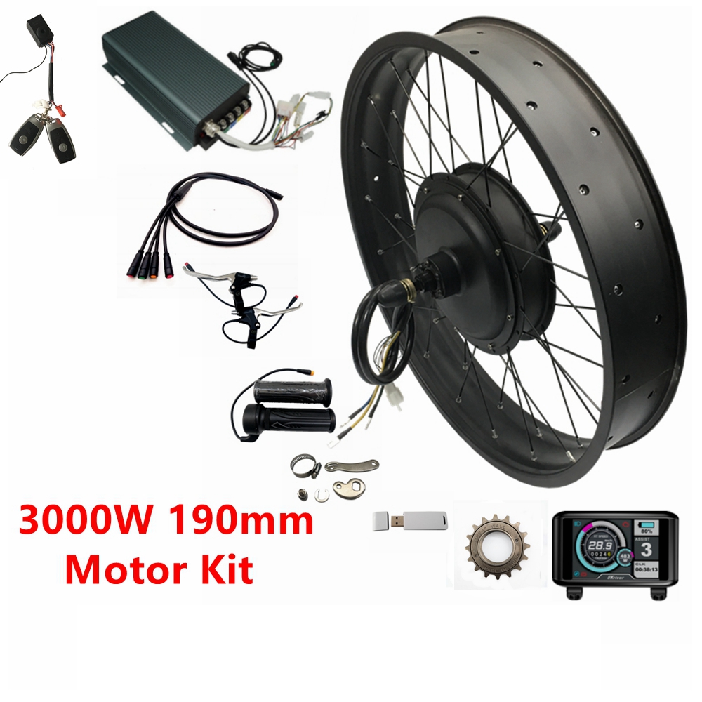 طقم تحويل الدراجة الكهربائية N - مراجعة Ebike Conversion Kit 72V 3000W وسعره