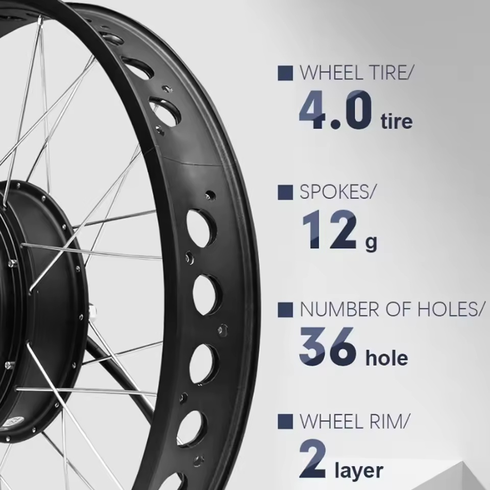 مجموعة تحويل محرك دراجة ثلجية  - مراجعة Ebike Conversion Kit 72V 3000W وسعره