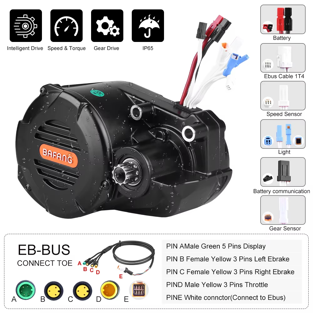 مجموعة تحويل محرك الدراجة الكه - مراجعة Mid Drive Motor Kit 52V 1000W وسعره