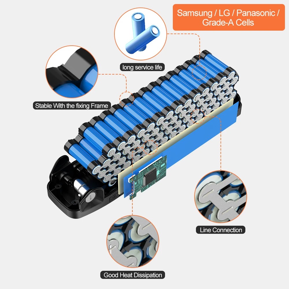 بطارية دراجة كهربائية هايلونج  - مراجعة Ebike Battery 48V 20Ah Hailong وسعره