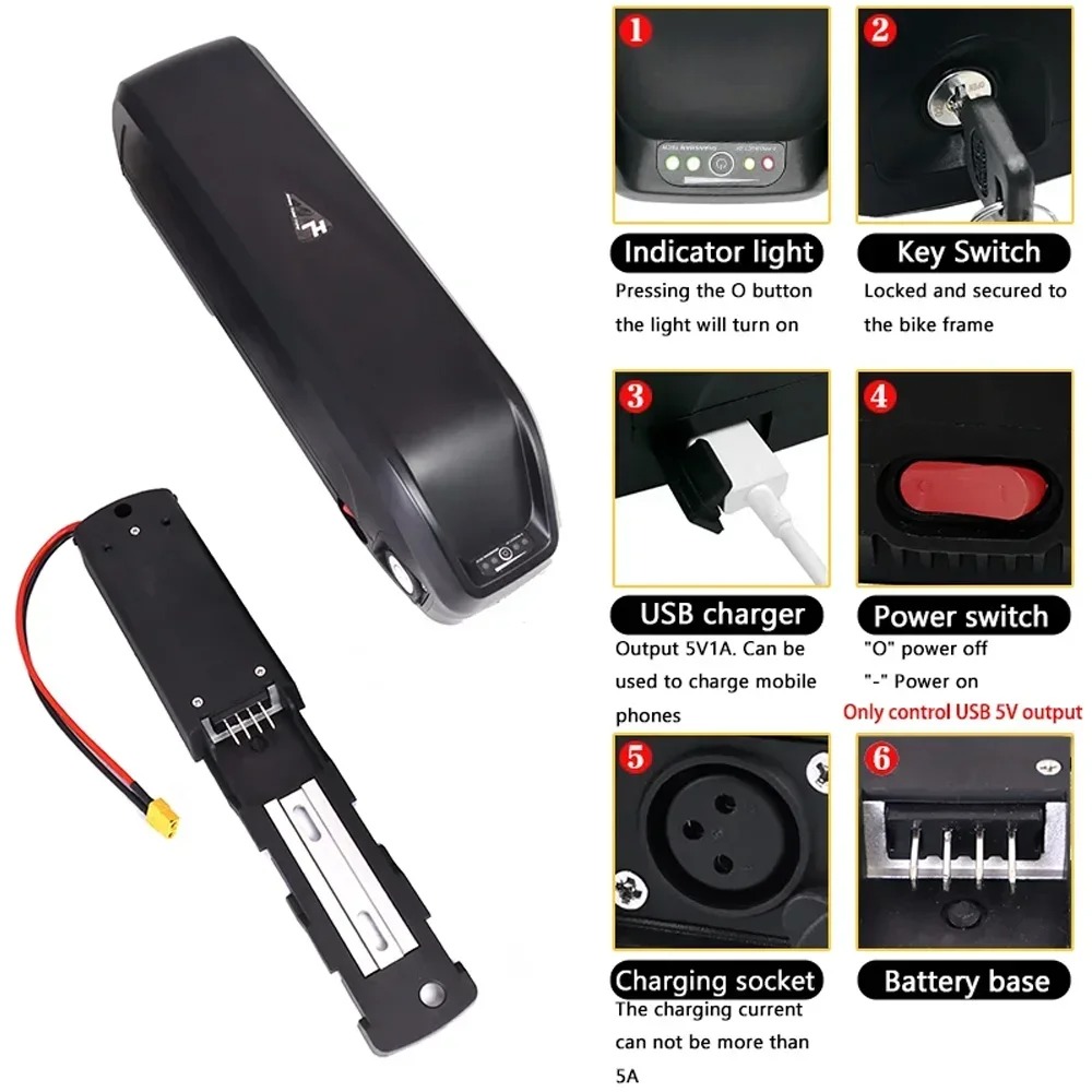 بطارية هايلونج للدراجات الكهرب - مراجعة Ebike Battery 48V 20Ah Hailong وسعره