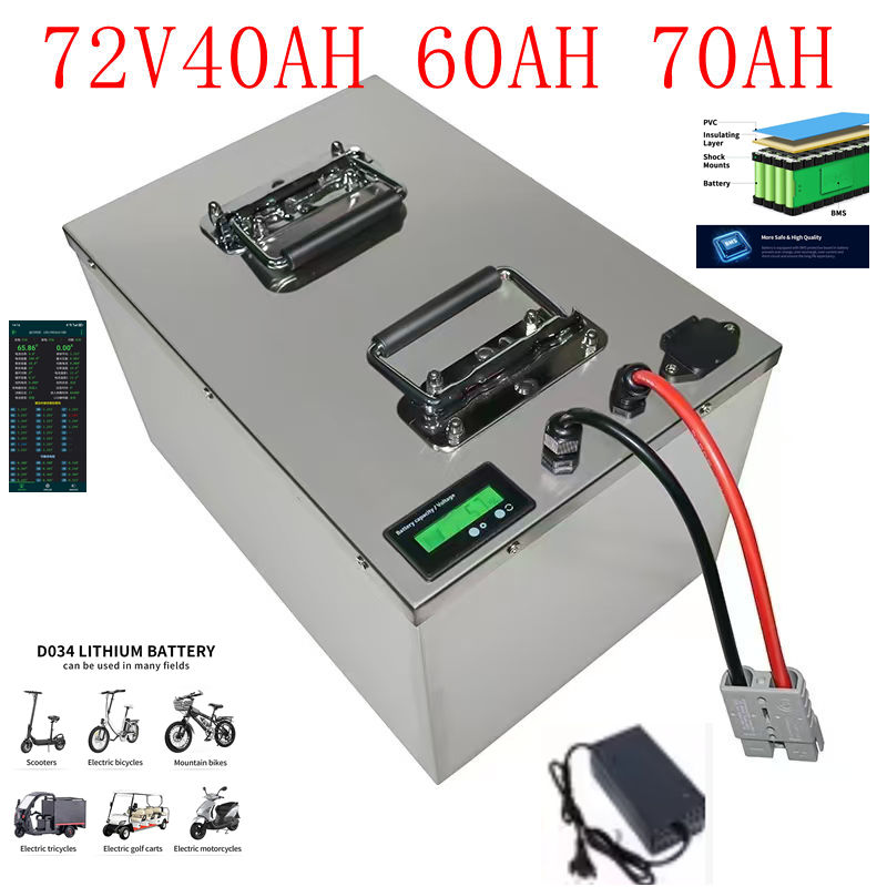 نظام تخزين طاقة ببطارية ليثيوم - مراجعة Electric Bicycle Battery 72V 30Ah وسعره