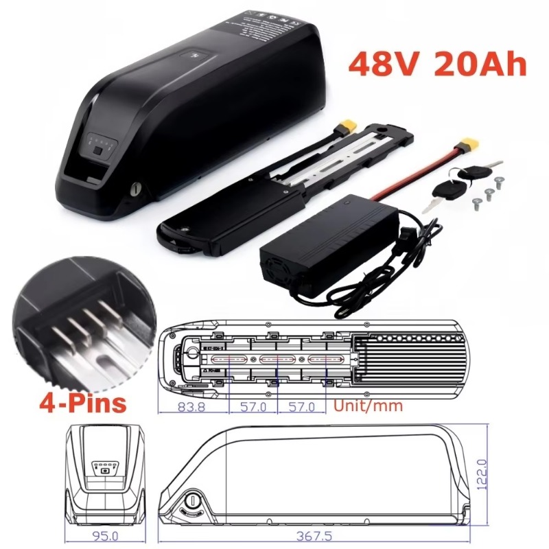 بطارية هايلونج الجديدة 48 فولت - مراجعة Ebike Battery 48V 20Ah Hailong وسعره